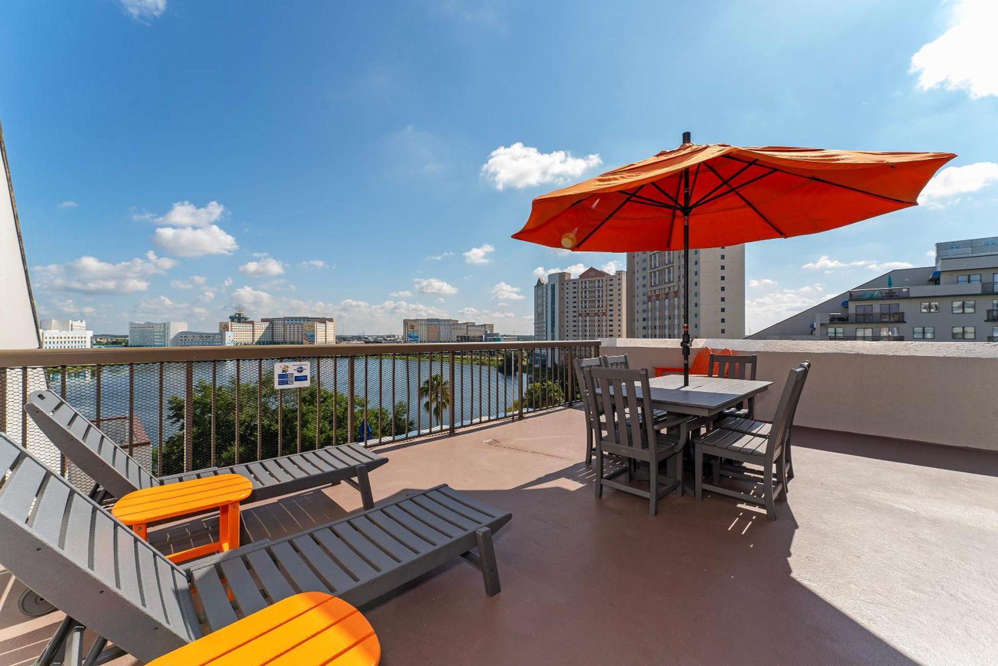 Terraceon8 Tangerine - Modern Suite With Private Terrace, Kitchen Near Universal & Occc Orlando Exterior photo